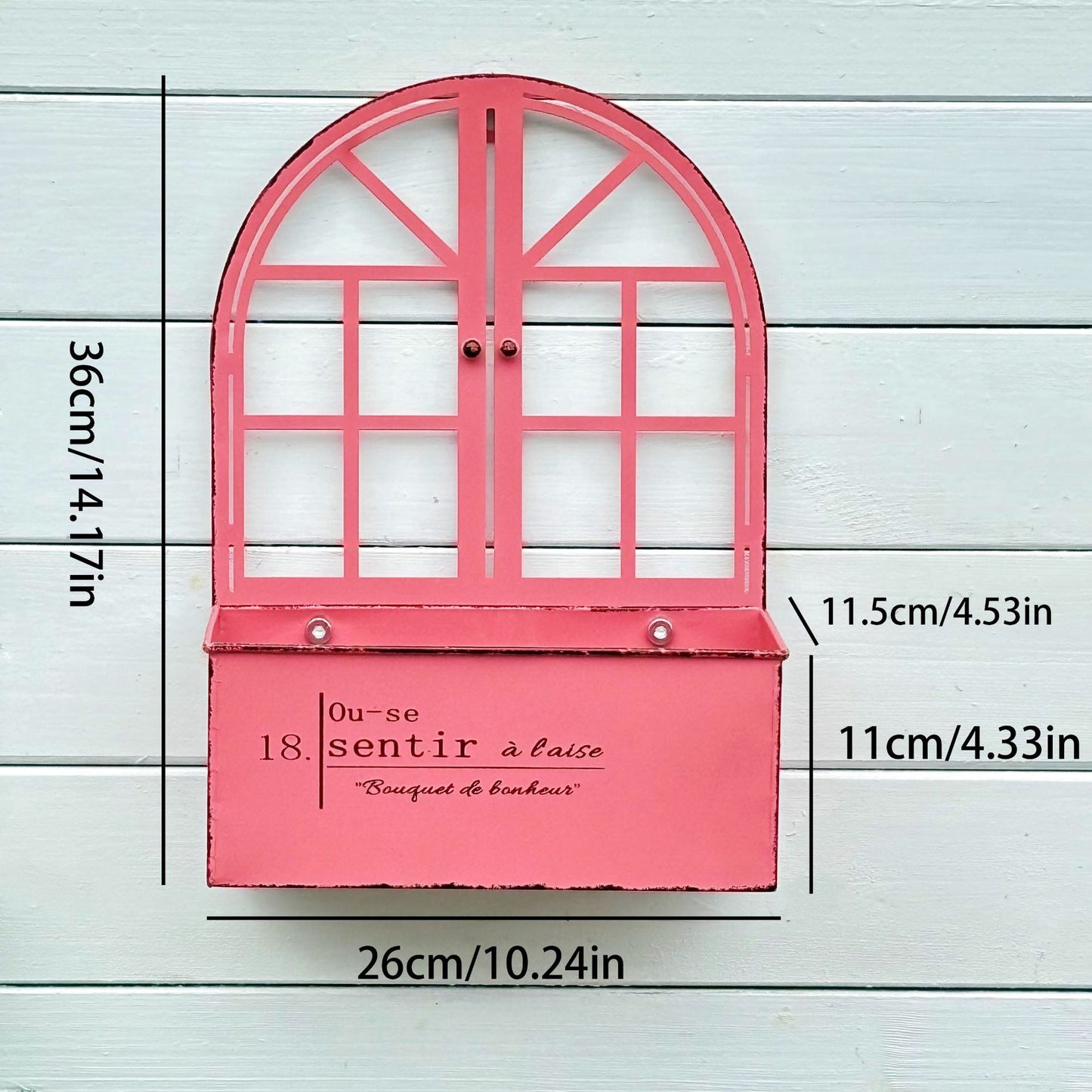 # Retro Iron Wall-Mounted Flower Pot