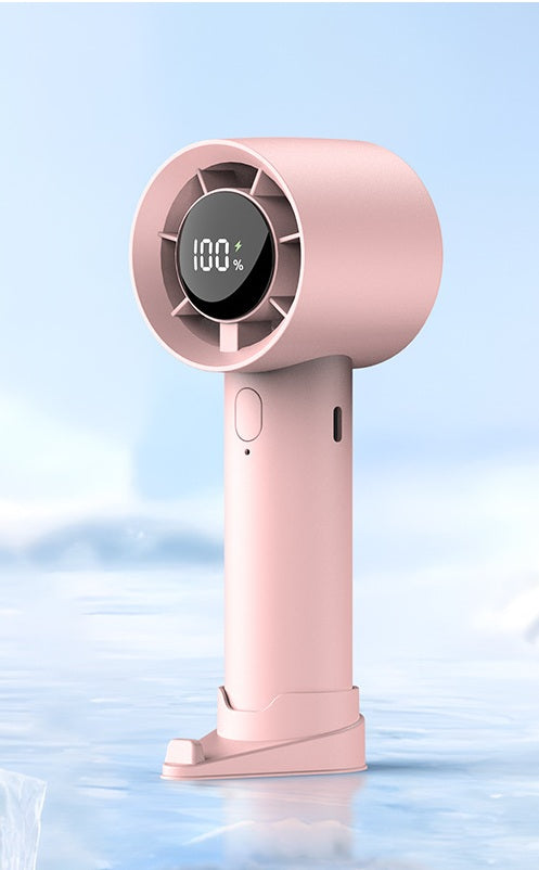 Handheld Digital Display Portable Fan