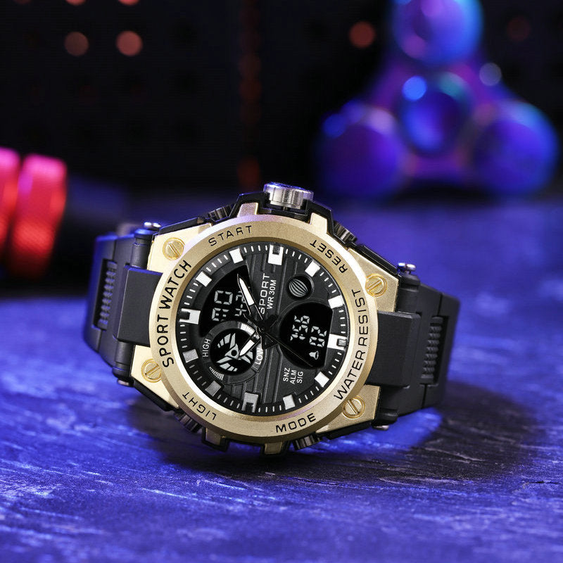 # Stylish Dual-Display Multifunctional Men's Sports Watch