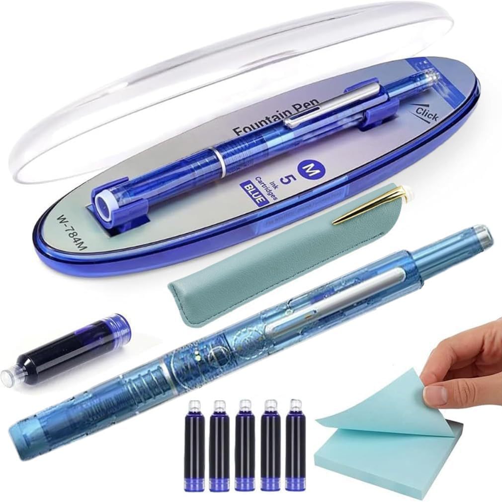 Retractable Fountain Pen Set