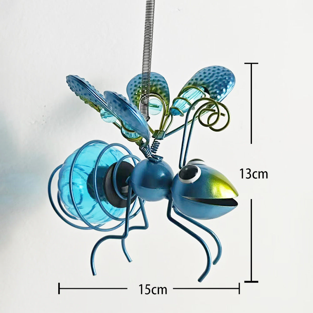 Solar-Powered Simulated Insect Garden Hanging Light