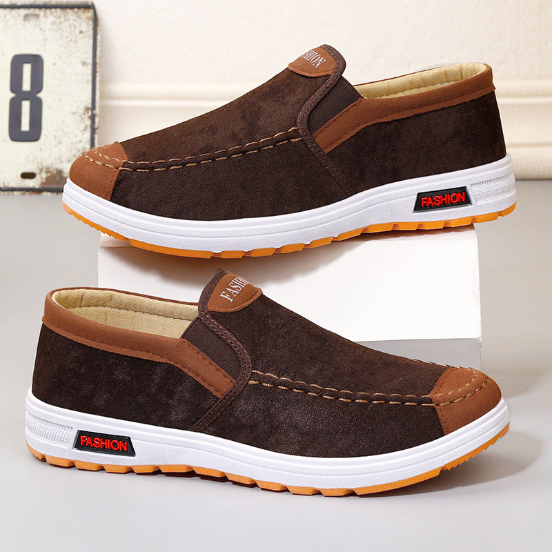 Men's Slip-on Casual Canvas Shoes with Rubber Sole