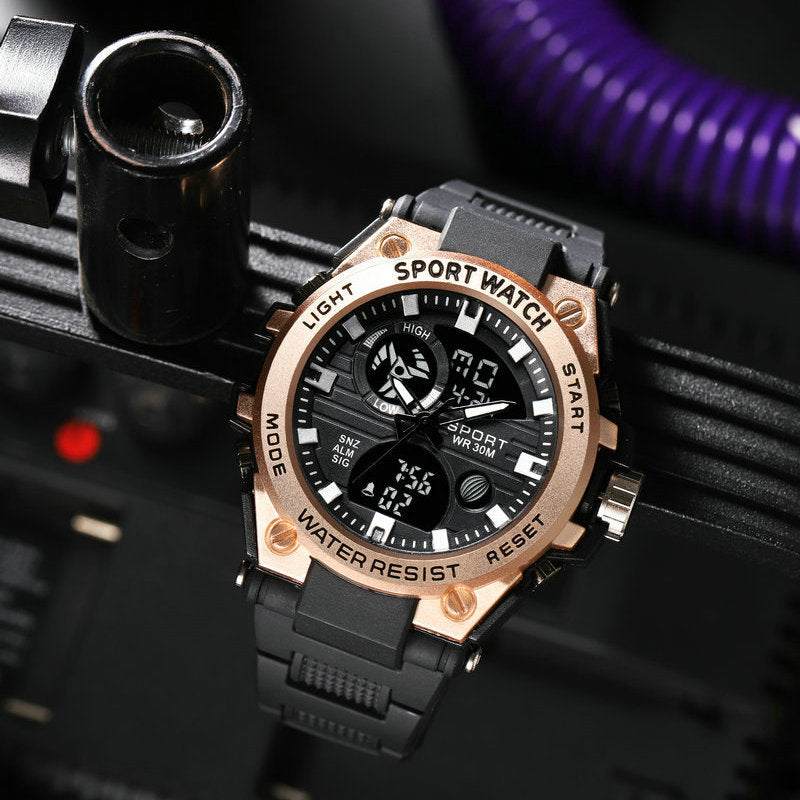 # Stylish Dual-Display Multifunctional Men's Sports Watch