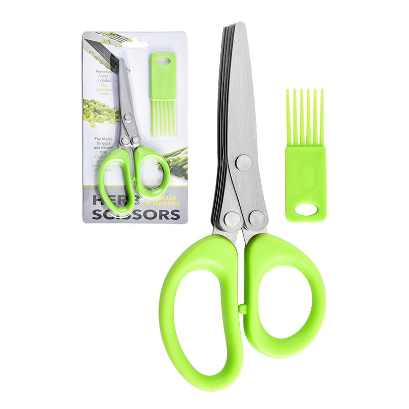 Multi-functional Multi-layer Scallion Scissors