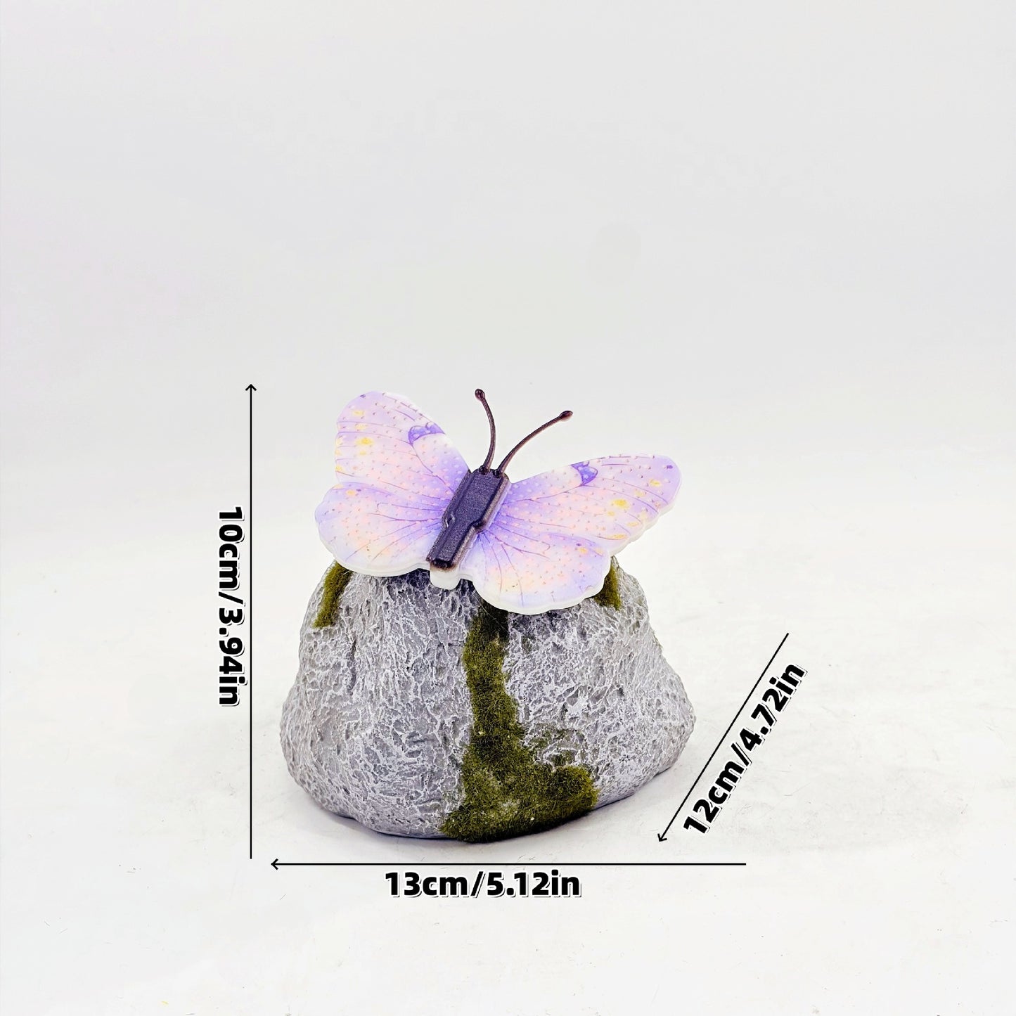# Outdoor Butterfly-Shaped Stone Solar Lawn Light