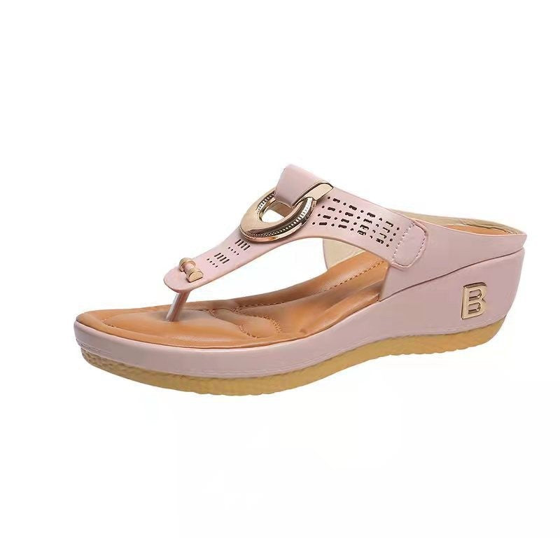 # Summer Women's Flip-Flop Wedge Sandals
