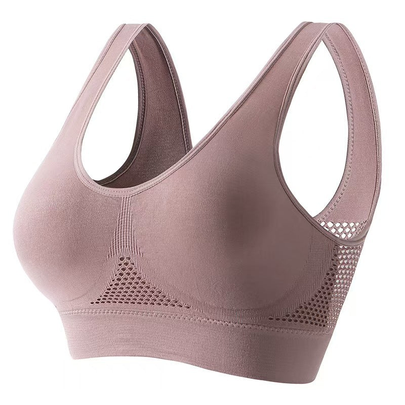 Mesh-lined Breathable Sports Bra