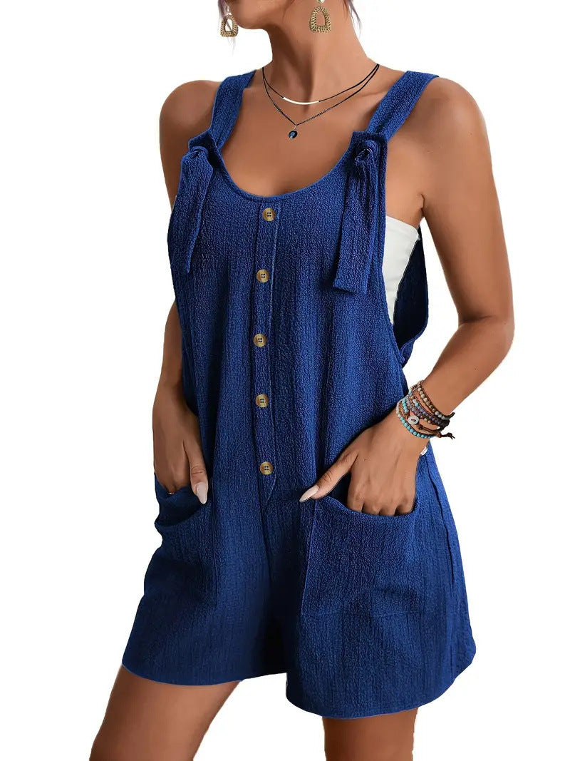 # Summer Women's Suspender Shorts Overall Jumpsuit