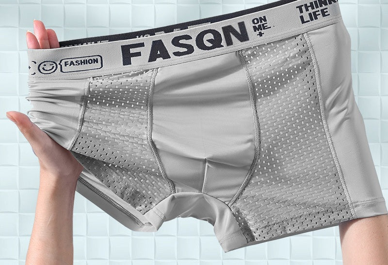 # Ice Silk Mesh Mid-Rise Men's Boxer Briefs