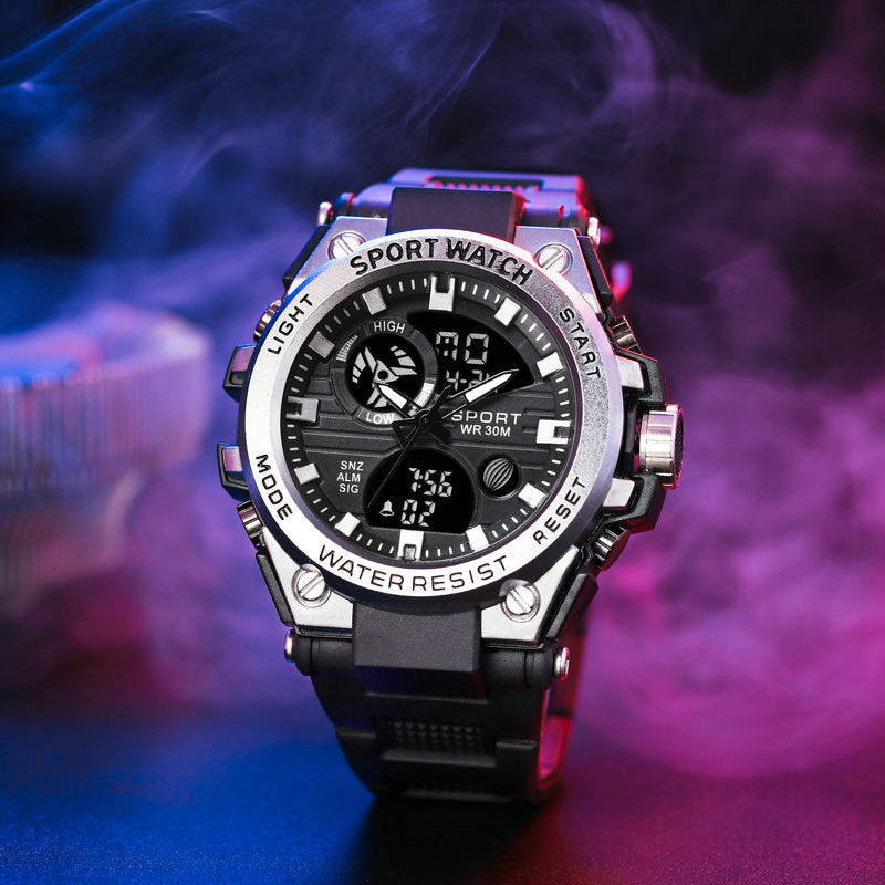 # Stylish Dual-Display Multifunctional Men's Sports Watch