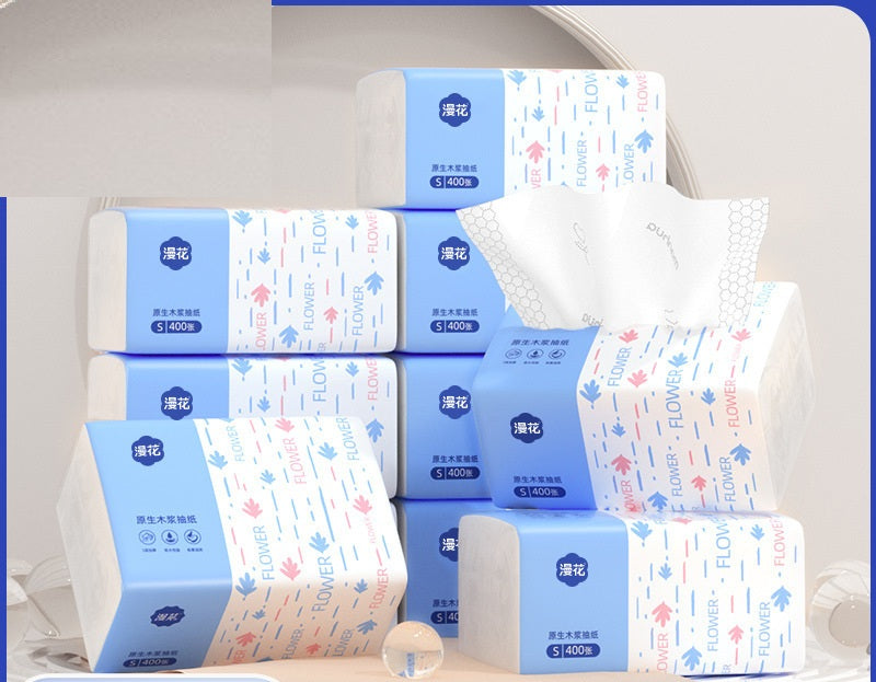 400 Sheets 5-Ply Thickened Virgin Wood Pulp Facial Tissue