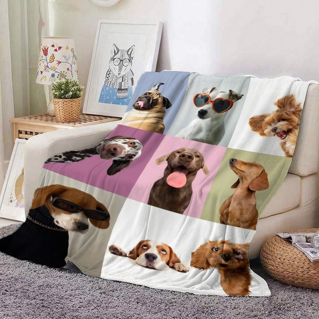 Cat Pattern Flannel Blanket