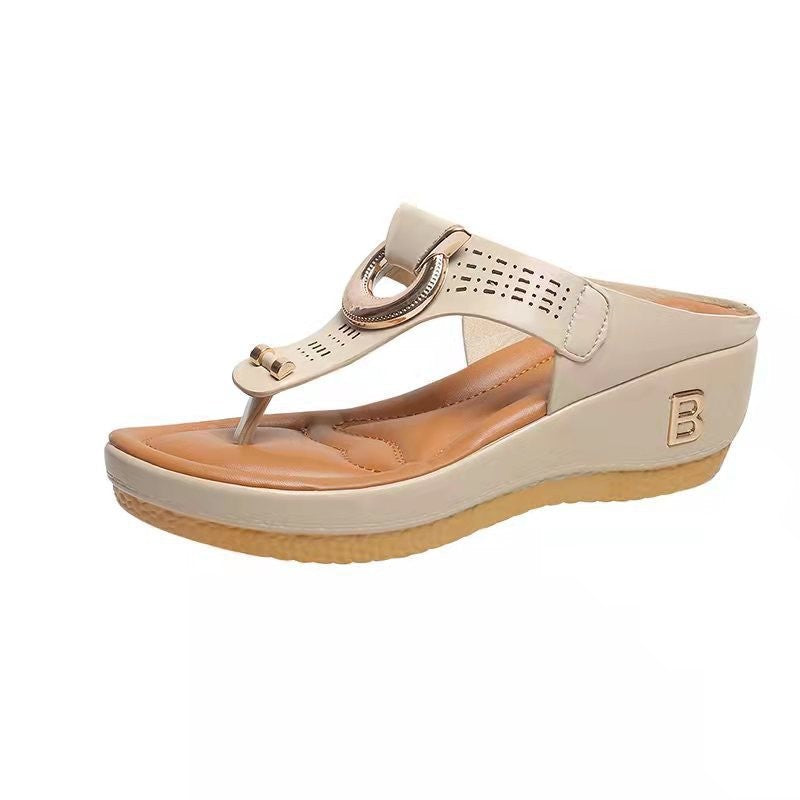 # Summer Women's Flip-Flop Wedge Sandals