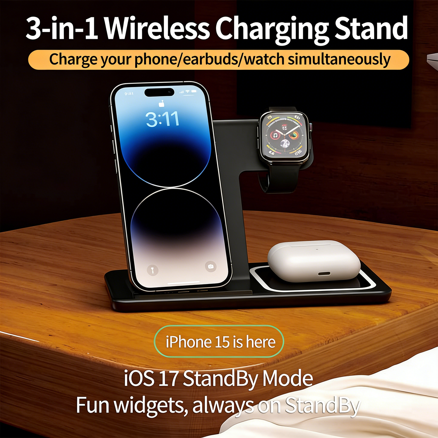 3-in-1 Wireless Charger