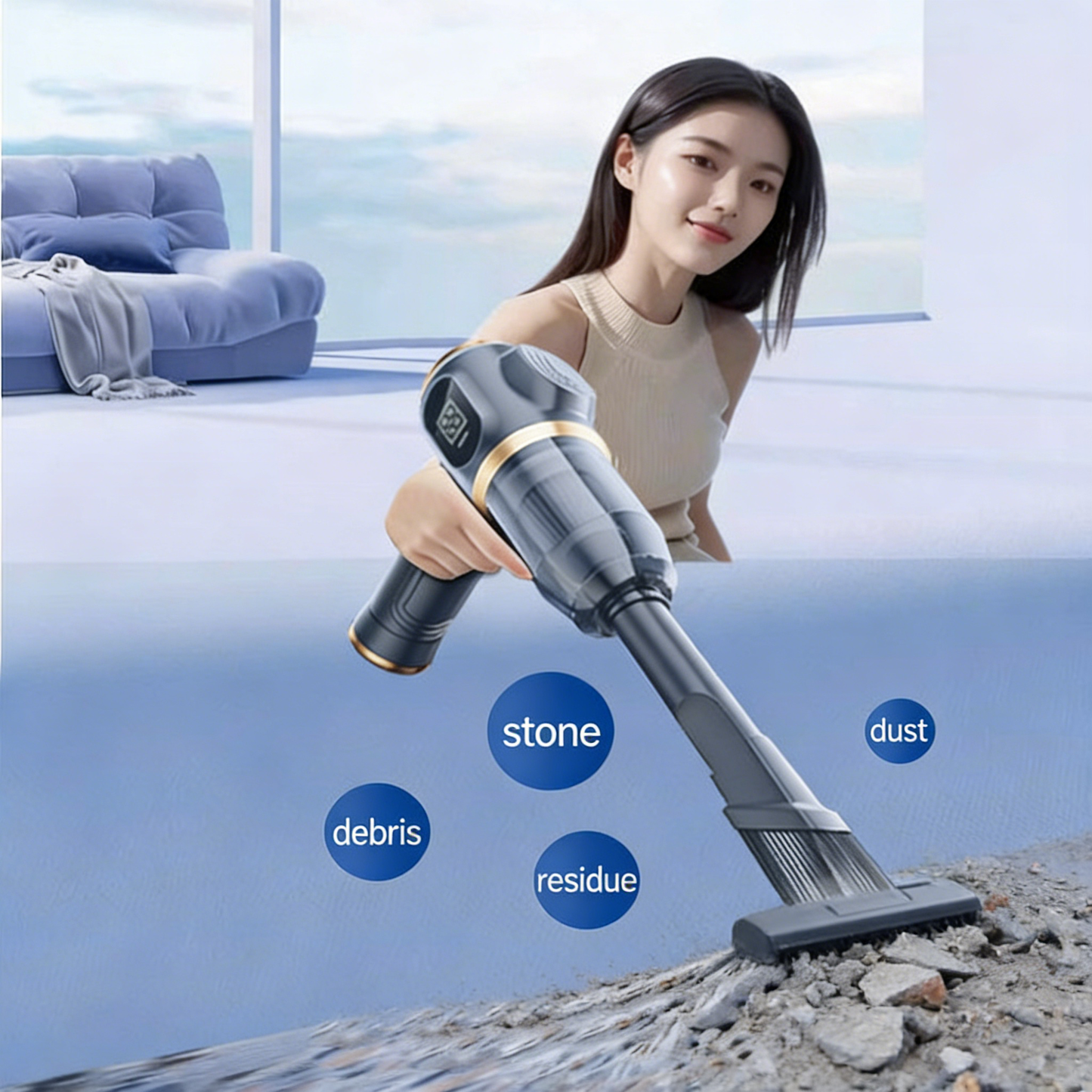 Cordless Handheld Car &amp; Home Vacuum Cleaner (Vacuum &amp; Blower)