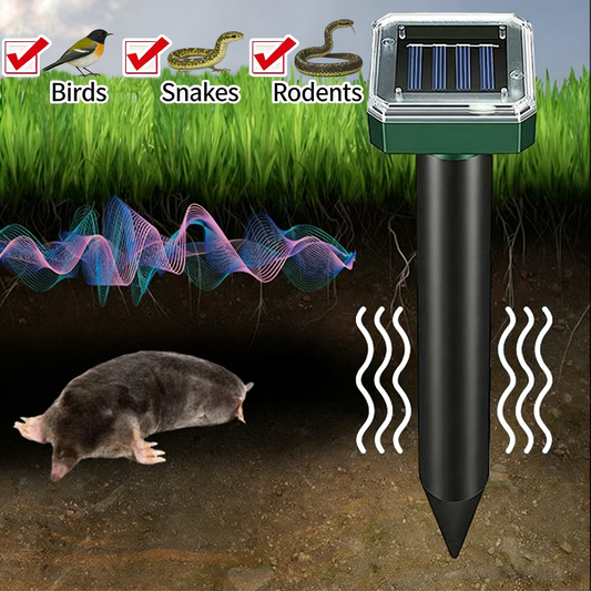 Solar-Powered Ultrasonic Multifunctional Repellent