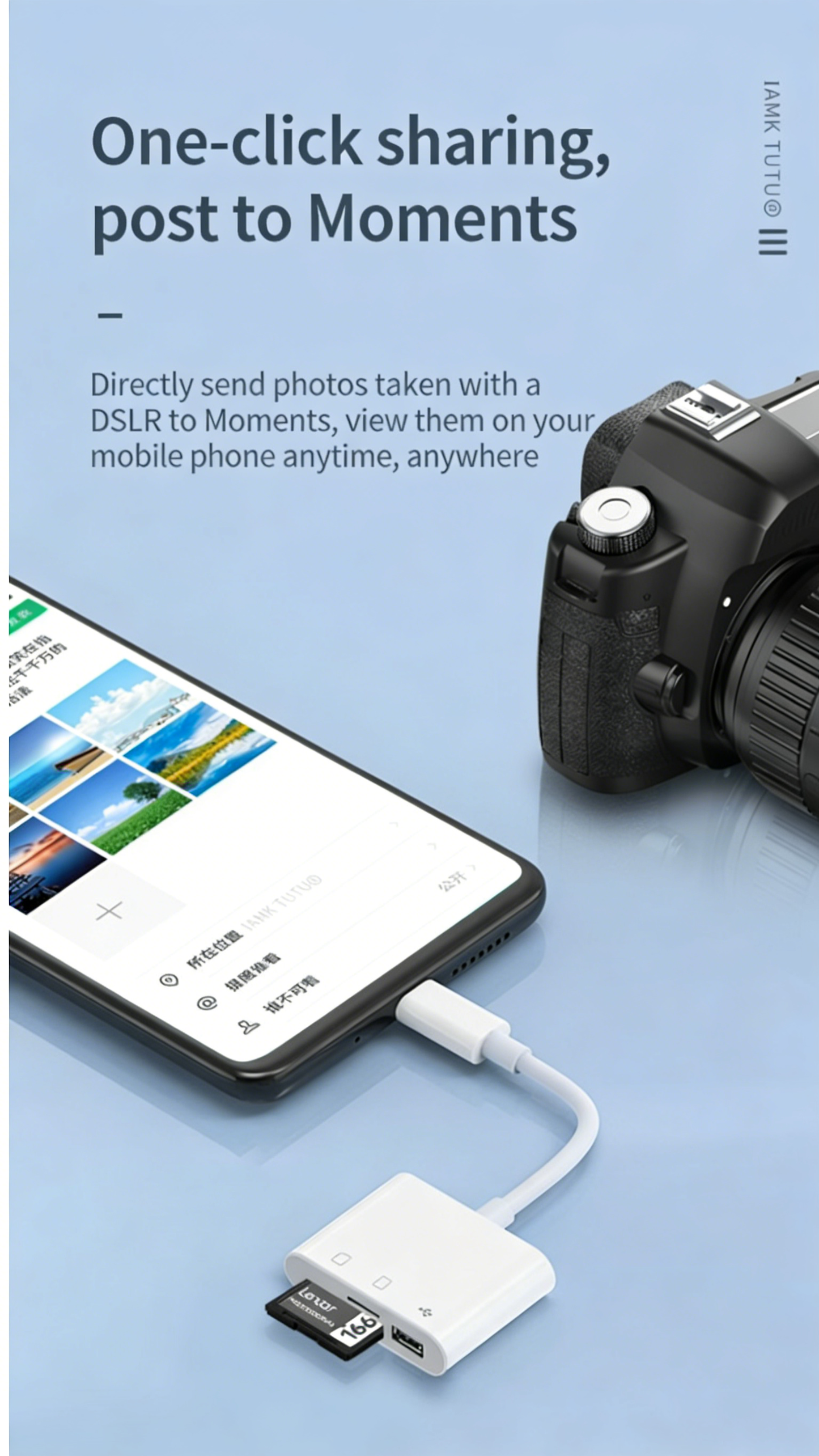 TYPE-C 3-in-1 Multifunctional Card Reader