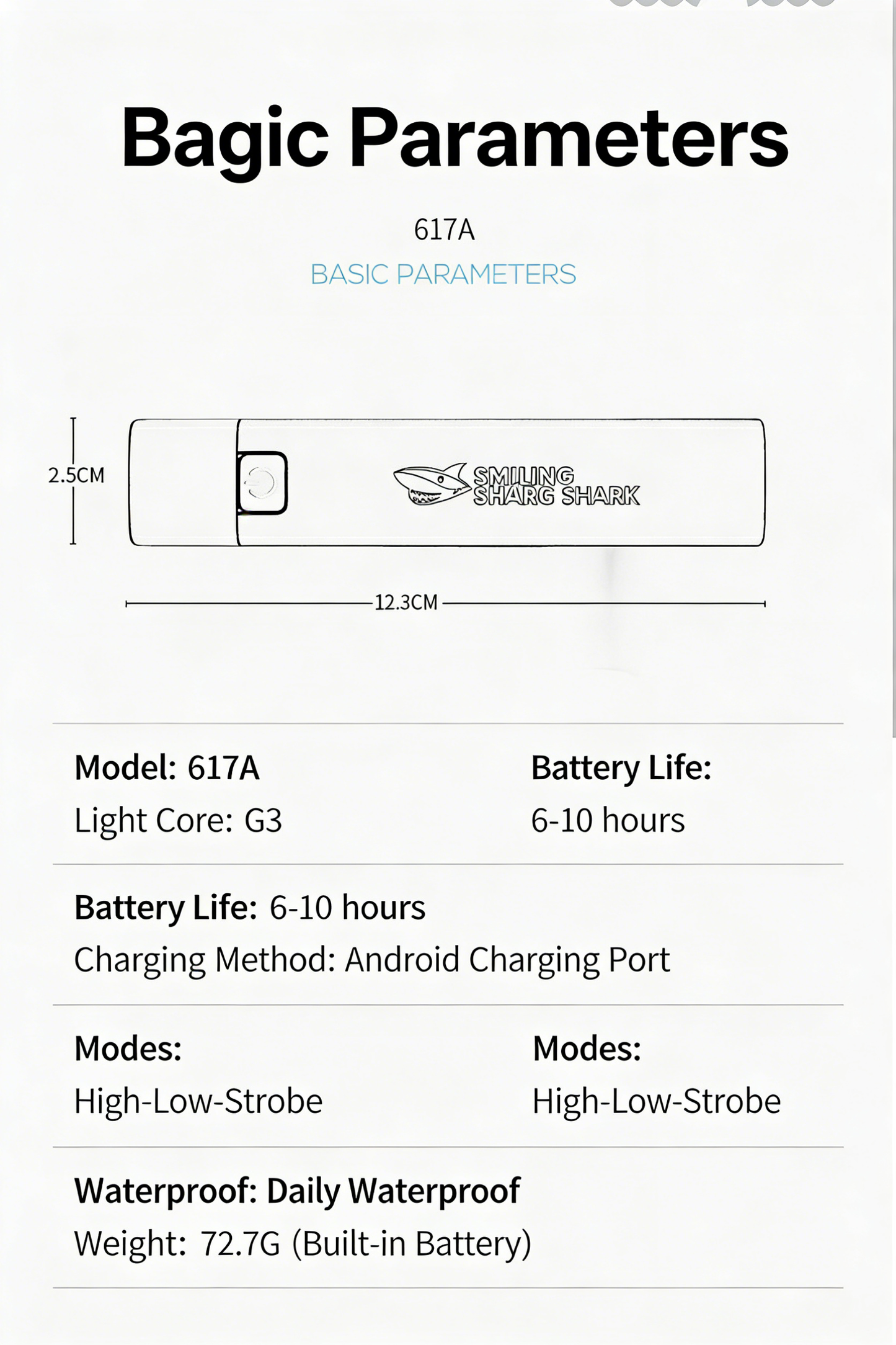 Mini High-Power USB Rechargeable Flashlight
